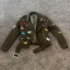 Wool butterfly embroidered jacket *SOLD*